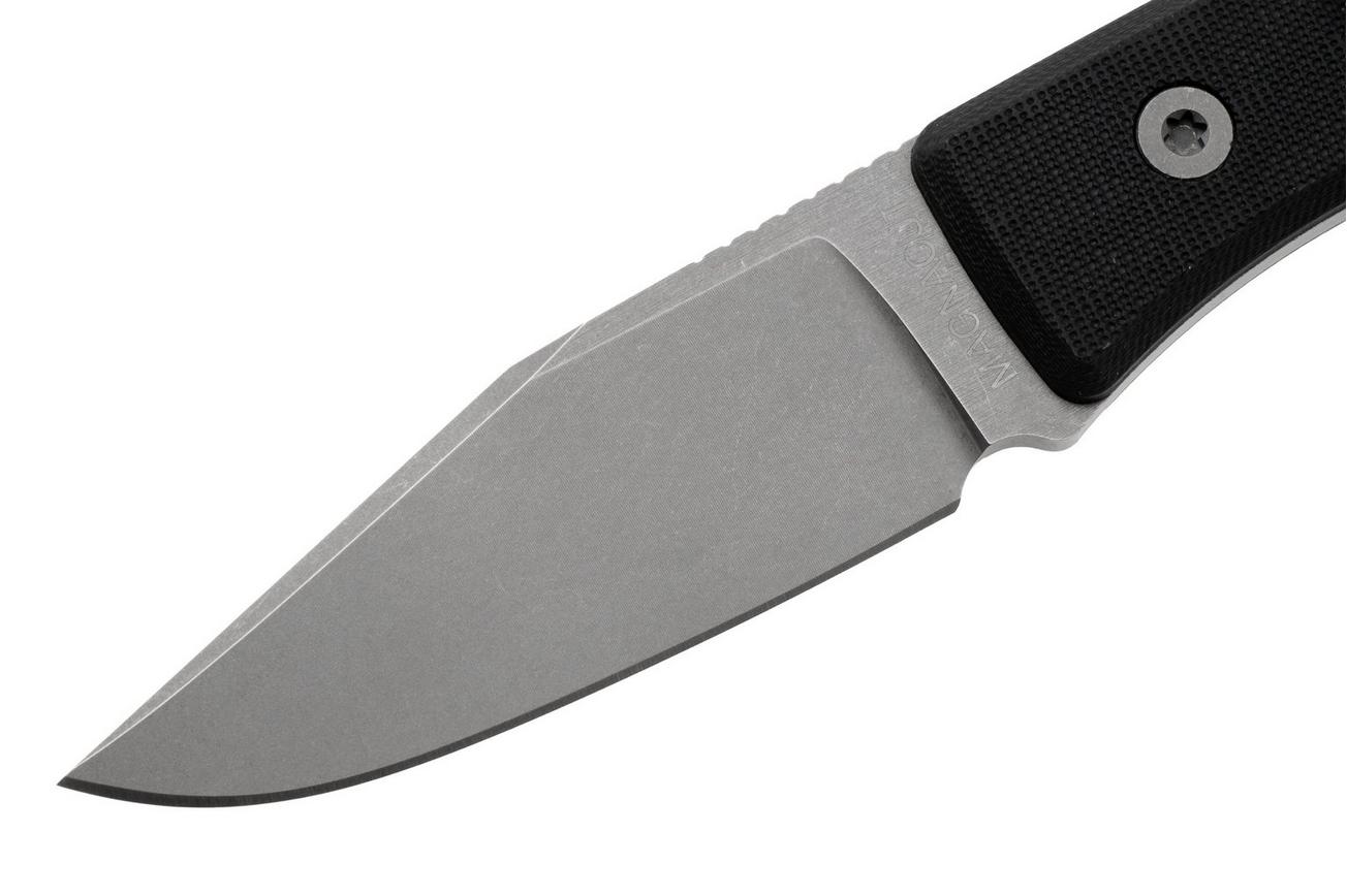 Big Idea Design USA Lookout USA-LO-BLC-MGN, Stonewashed CPM MagnaCut, Black G10 vaststaand mes, Mak Kelsay design