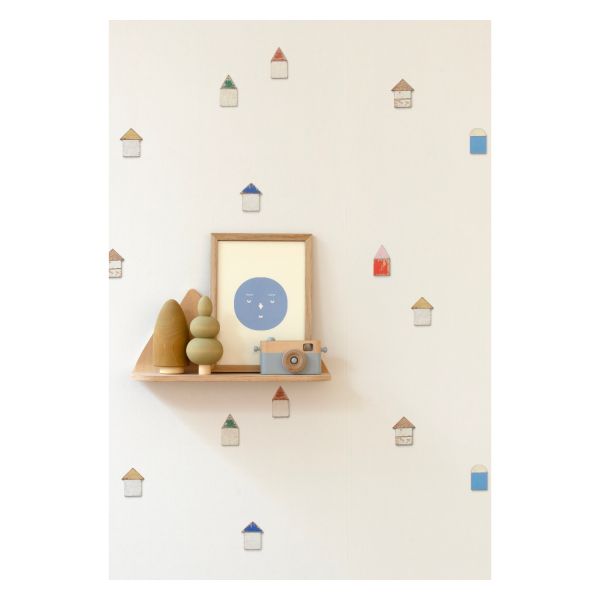 Studio Ditte Strandhuisjes Behang