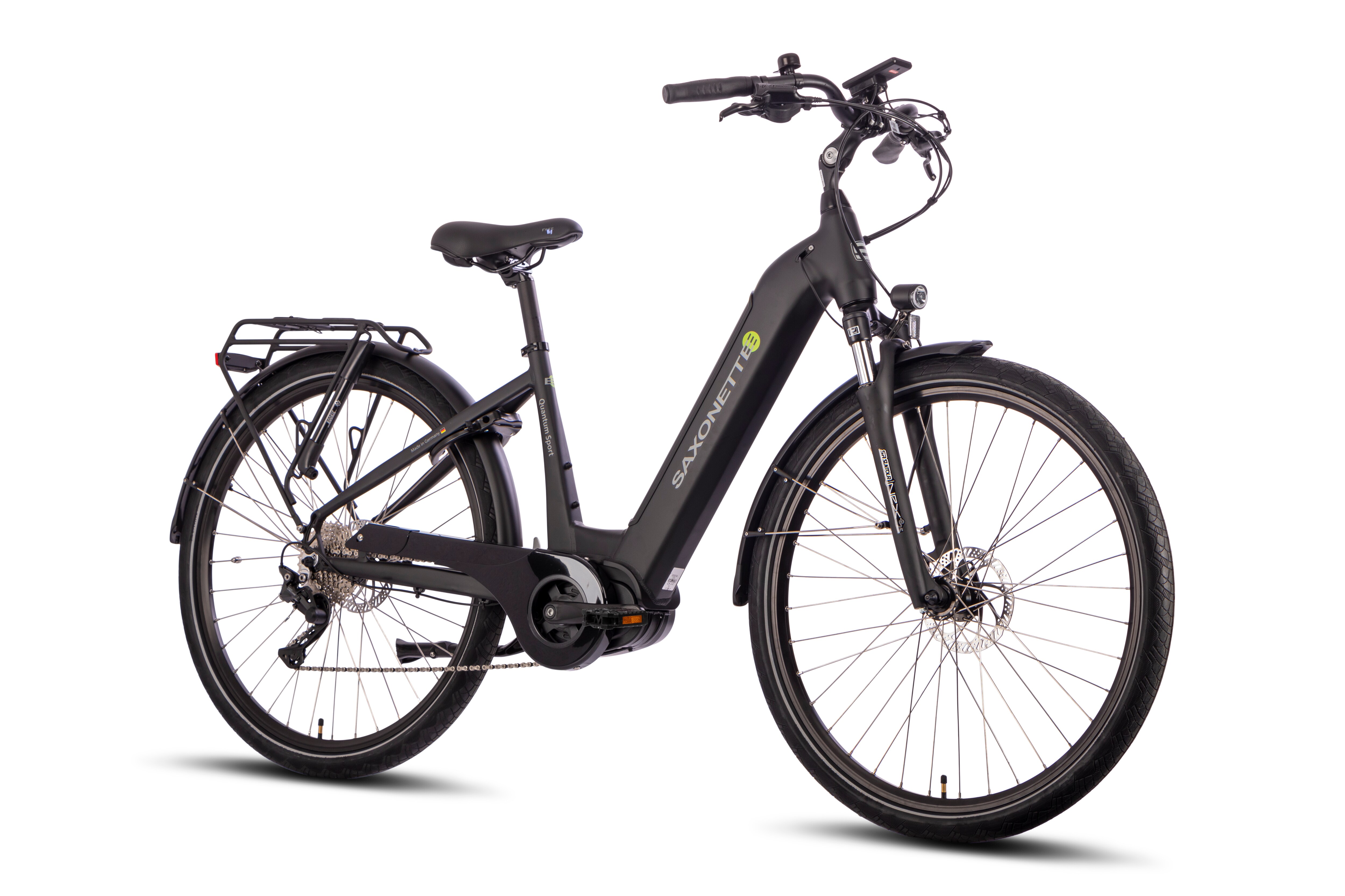 Quantum Sport Wave 10 Gang Bafang Mittelmotor Schwarz matt