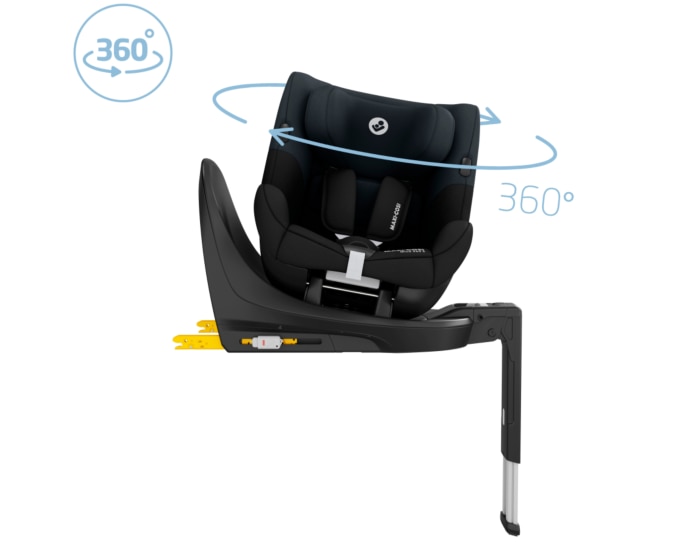 Mica 360 S 3M - 4 Y  61 - 105 cm  0 - 18 kg    FlexiSpin Drehung |    Mehrere Liegepositionen  |    G-CELL Seitenaufprallschutz  |    Easy-in Gurt  |