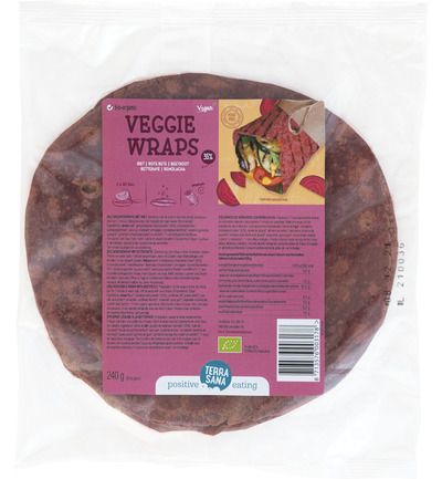Terrasana Groentewraps biet 6 stuks