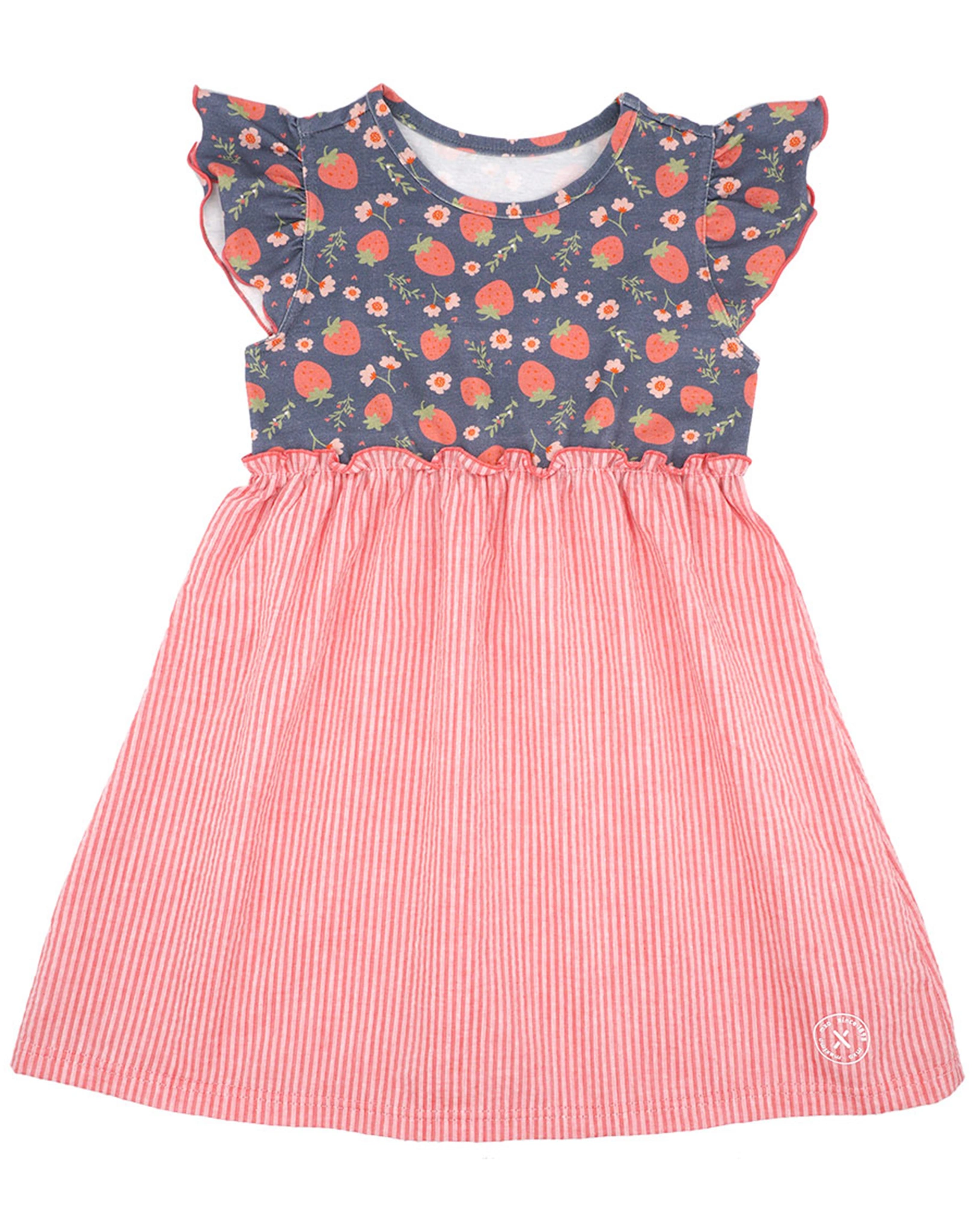 Jerseykleid ERDBEEREN in peach