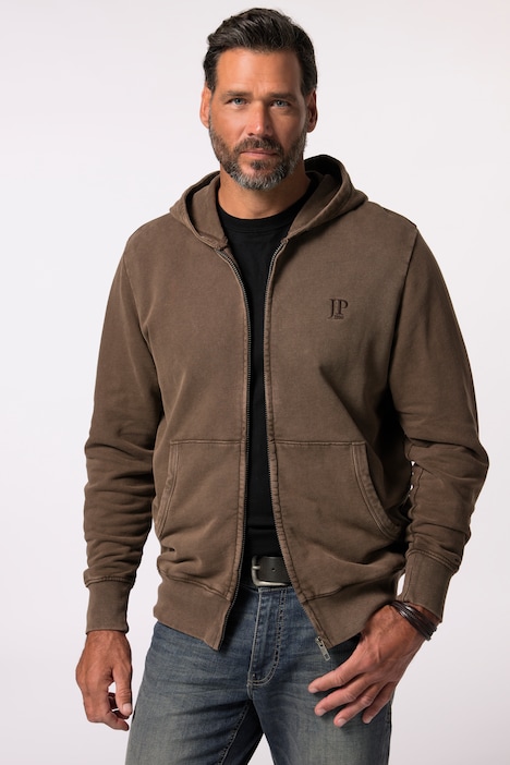 JP 1880 Hoodiejacke, Homewear, Vintage Look, Kapuze, bis 8 XL