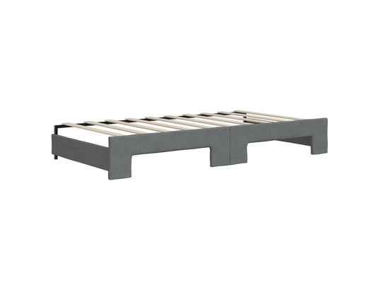 VIDAXL - Lit de jour avec lit gigogne gris foncé 90x190 cm tissu