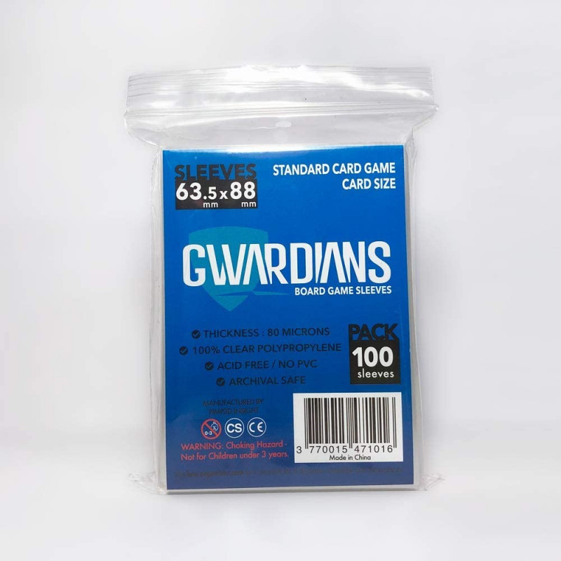 Gwardians® Sleeves Standard Size 63,5 X 88mm