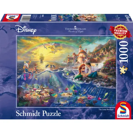 Schmidt Spiele Puzzle - Disney Kleine Meerjungfrau Arielle von T. Kinkade
