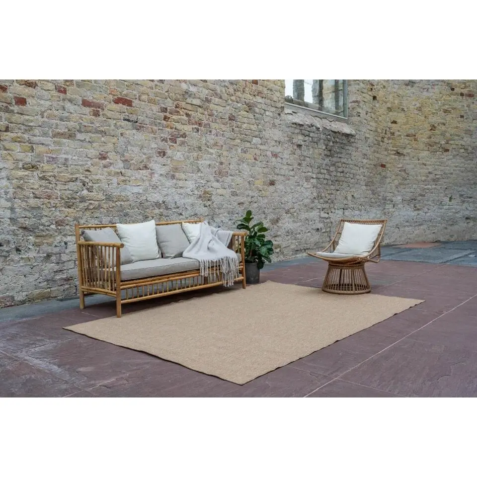 Interieur05 Jute buitenkleed naturel uni - 290 x 200 cm