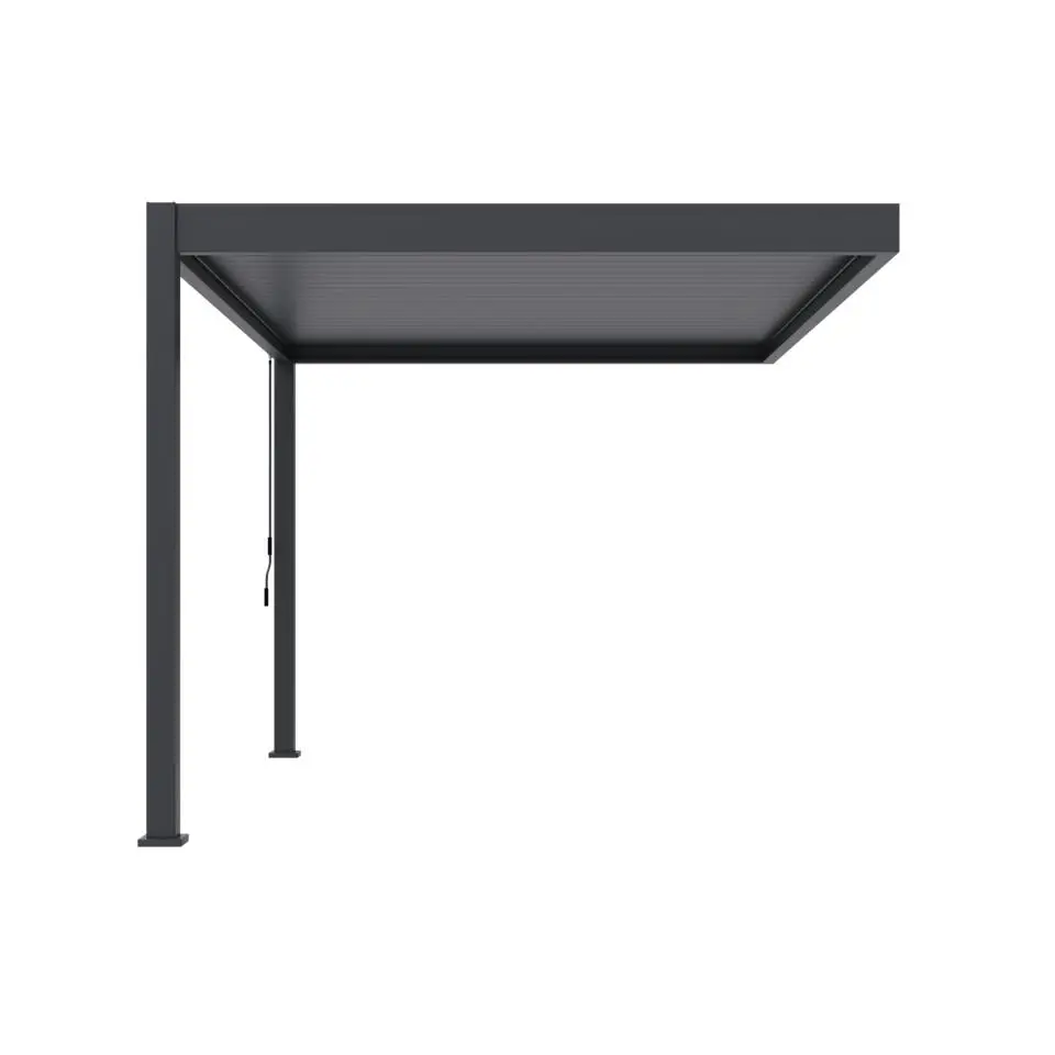 Orion Deluxe overkapping muur 300 x 400 cm antraciet