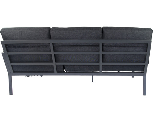 Loungeset tuinmeubelset 9-zits bestaande uit: driezitsbank, driezitsbank, tafel, bank, fauteuil, incl. kussens aluminium