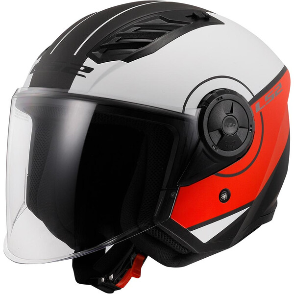 LS2 - Casque OF616 Airflow II Cover Blanc / Rouge / Mat