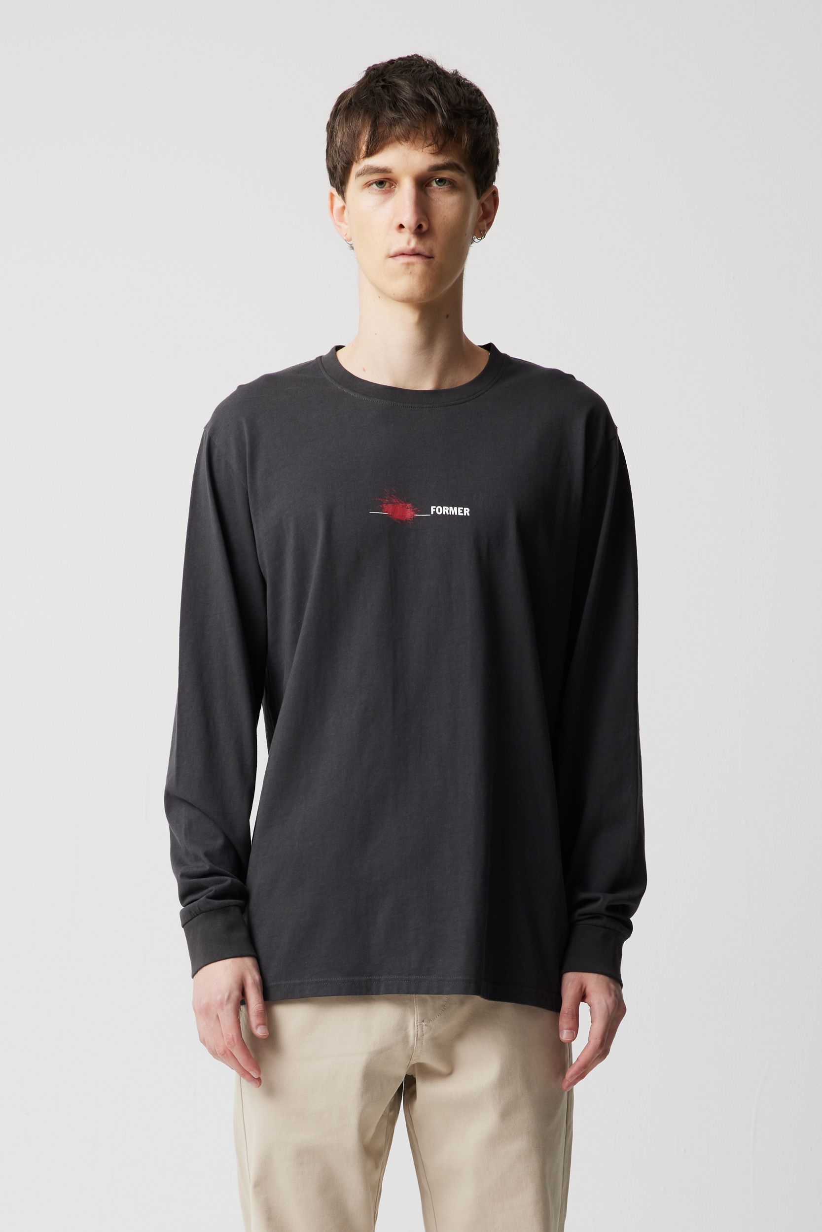 Former Experiments T-Shirt LS Aged Black S