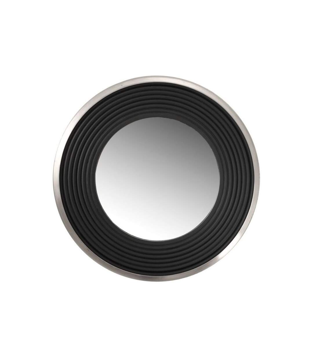 Paris Prix - Miroir Mural Design eleganca 38cm Argent & Noir