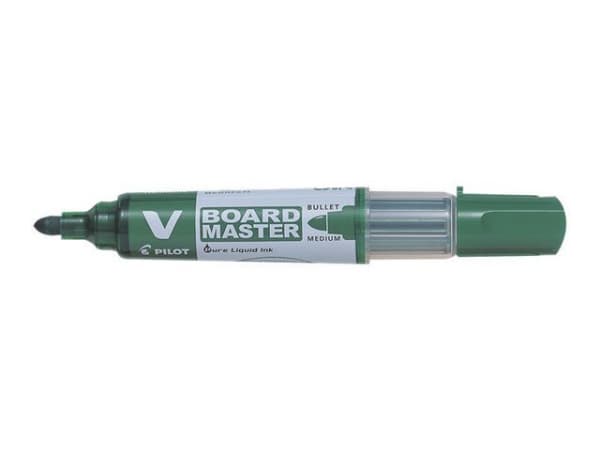 Whiteboardpenn Pilot V-Board M Rund Grøn (10 stk) (1 stk.)