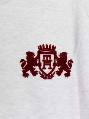 Camiseta de manga comprida com brasão