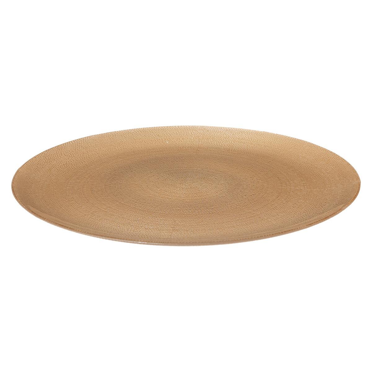 ASSIETTE DE PRESENTATION AURORE OR D.33CM