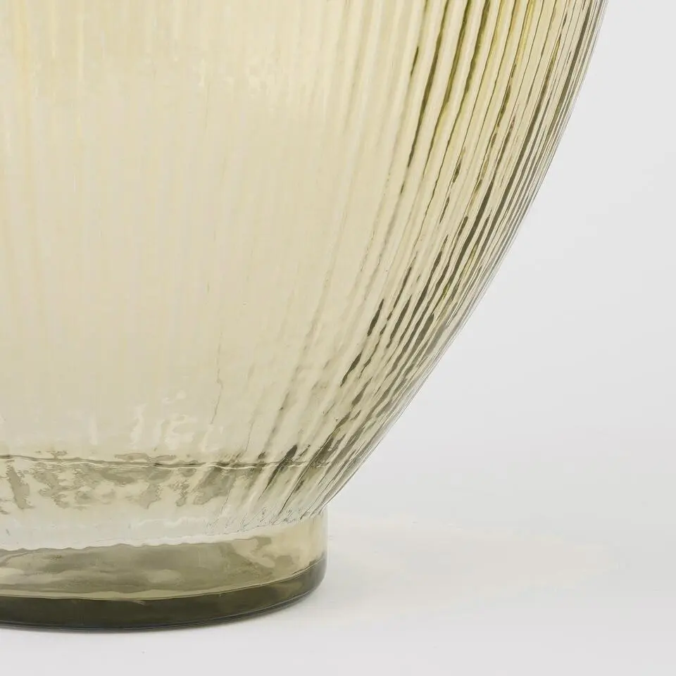 Mica Decorations Firenza Fles Vaas - H59 x Ø29 cm - Lichtbruin