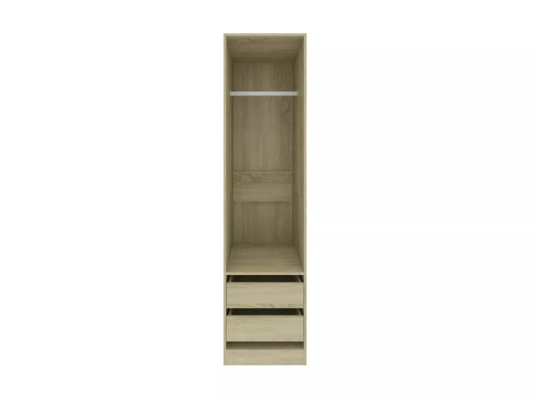 Garde-robe avec tiroirs Chêne sonoma 50x50x200