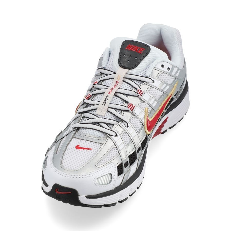 Nike Chaussures P-6000 - Argenté/Rouge Femme