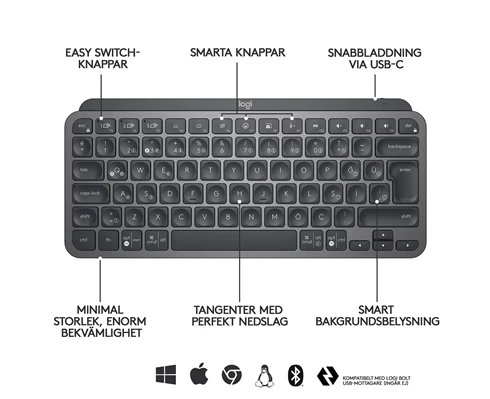 Logitech MX Keys Mini Graphite