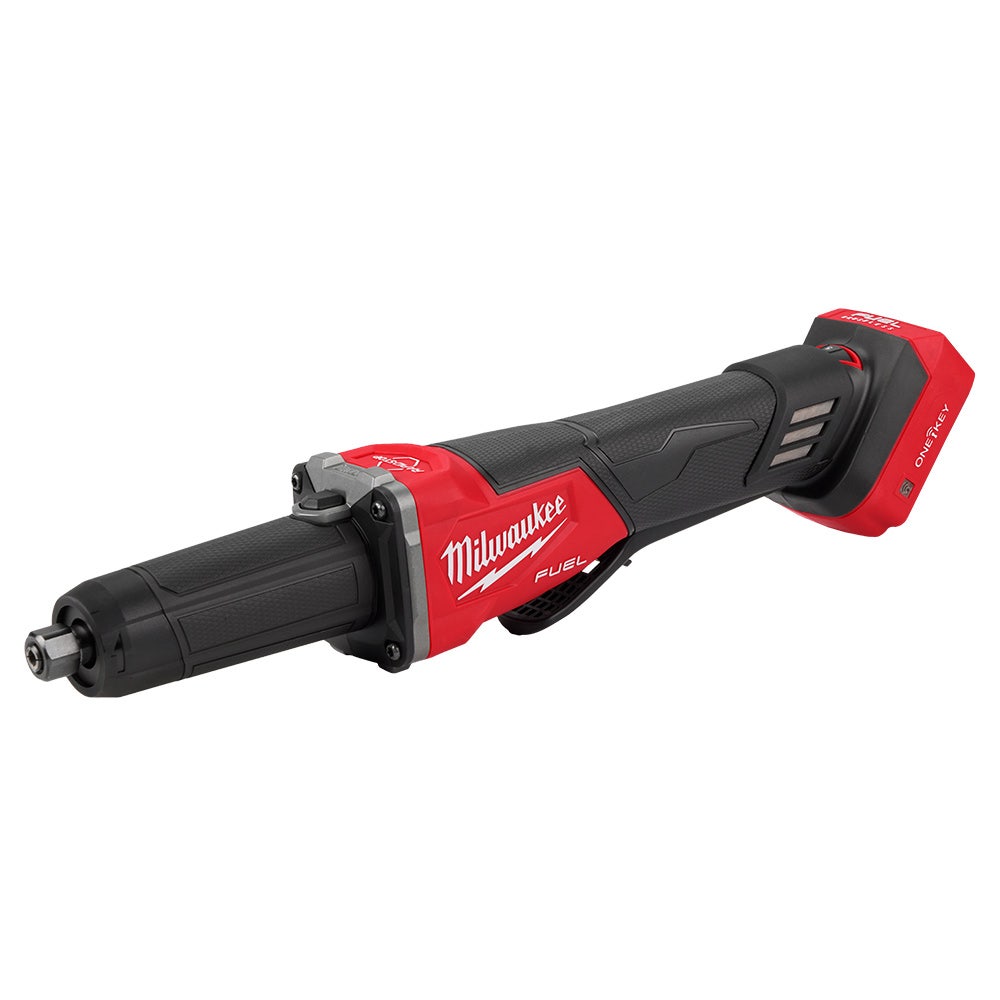 MILWAUKEE 18V FUEL™ 1/4" Braking Die Grinder w/ Deadman Paddle Switch Skin M18FDGROVPDB0