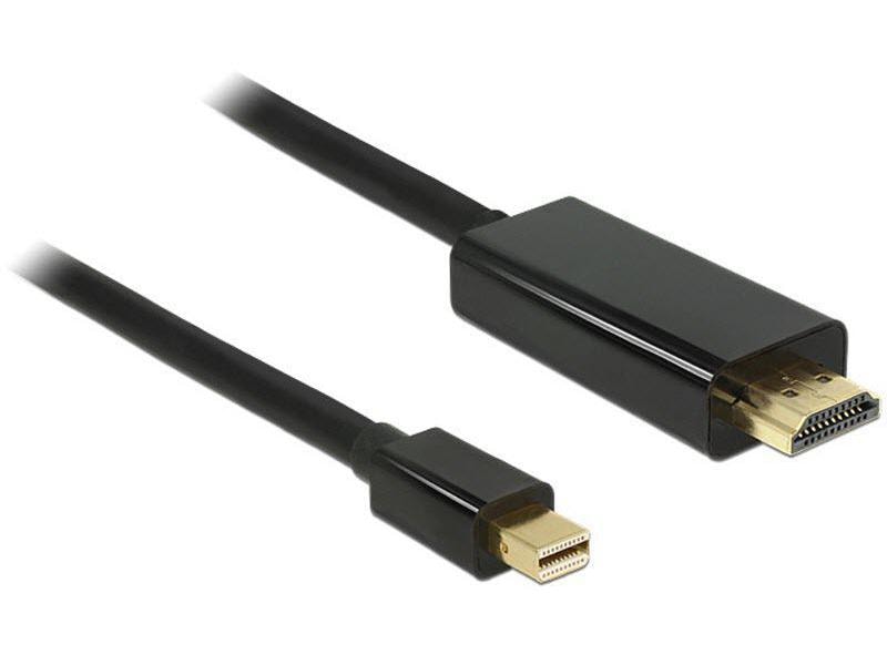 Delock Kabel Mini-DisplayPort - HDMI, 3 m Mini Displayport Stecker zu HDMI-A Stecker, schwarz