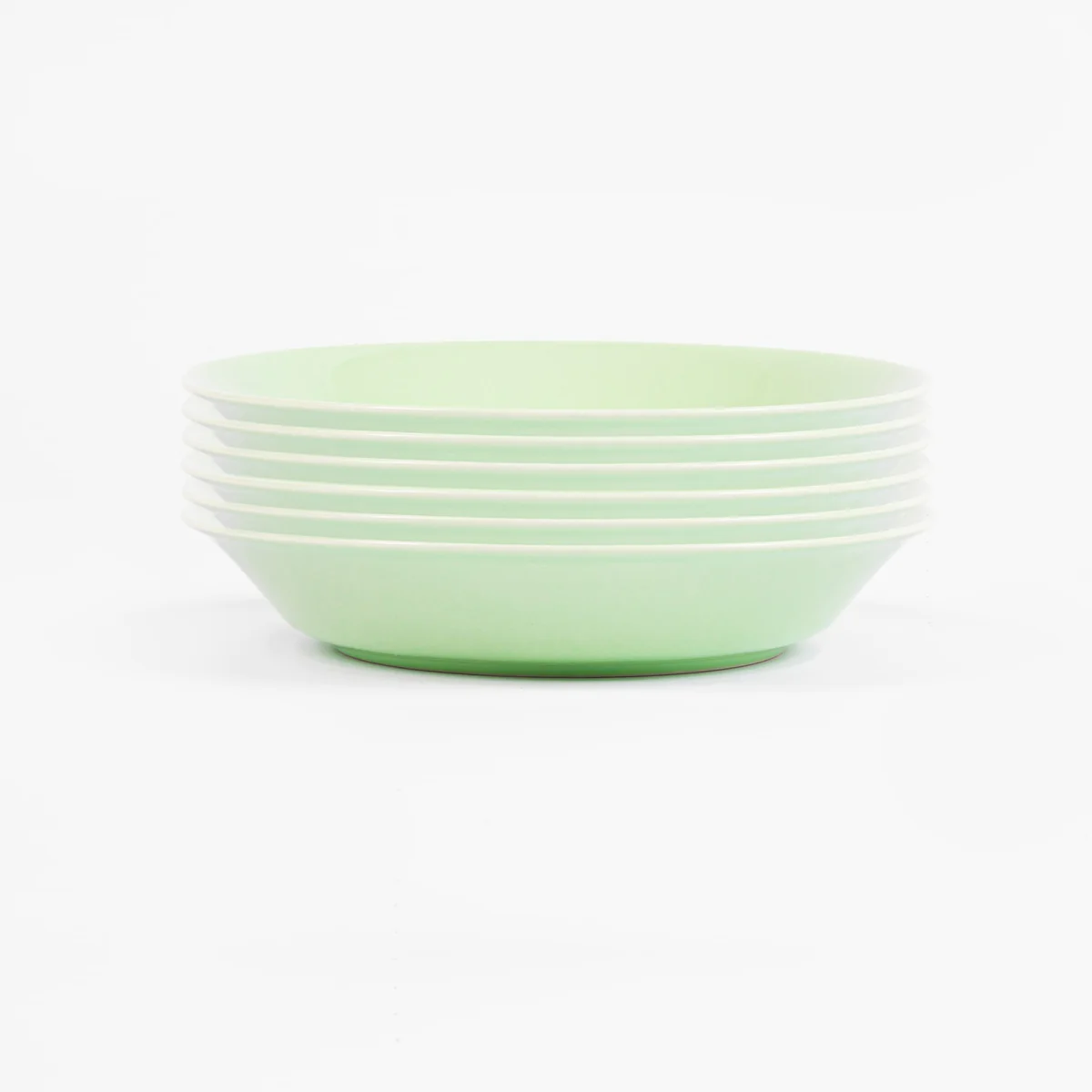 Assiette creuse ronde 19 cm verte OGRE La Fabrique