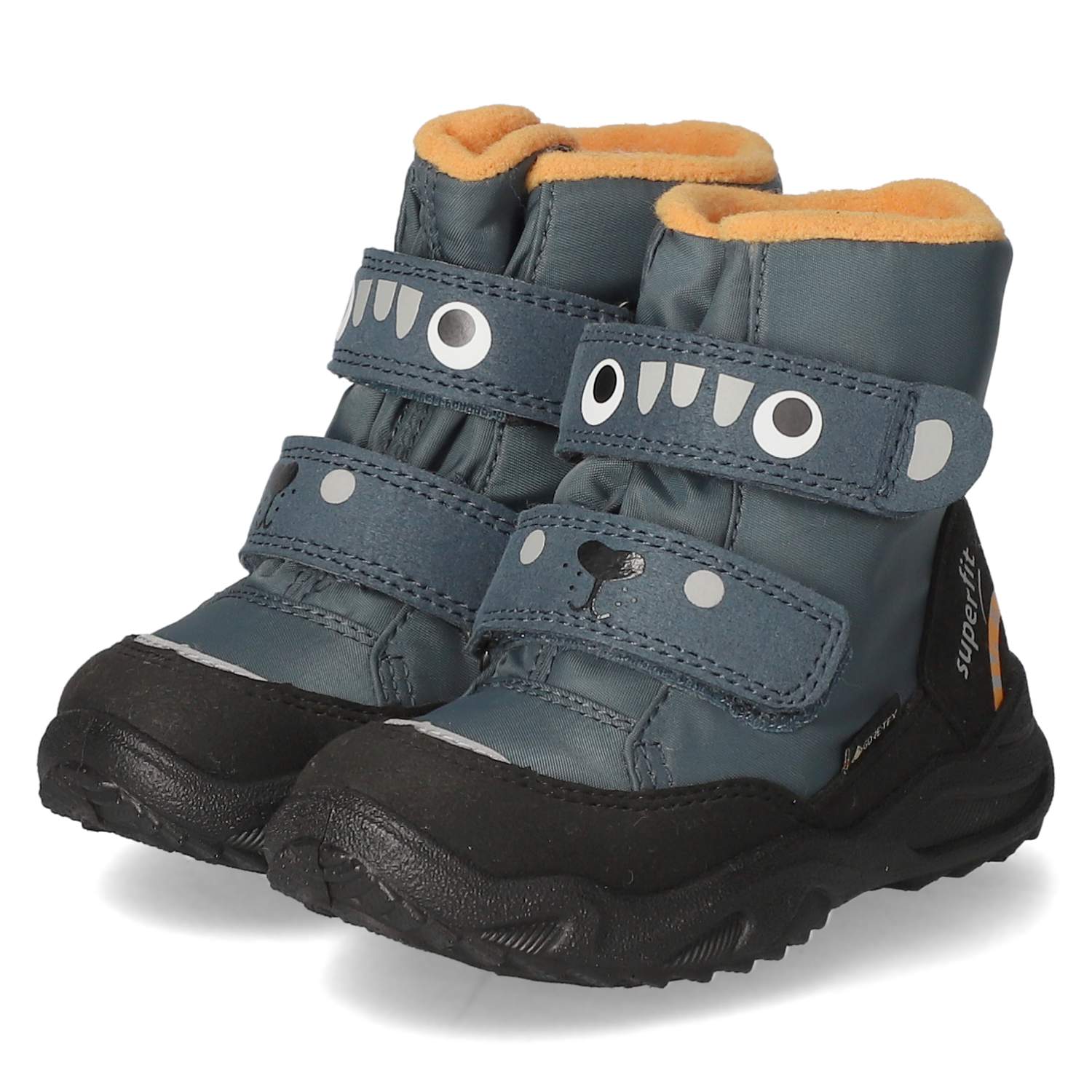 Superfit Winterstiefeletten GLACIER - petrol/schwarz/orange