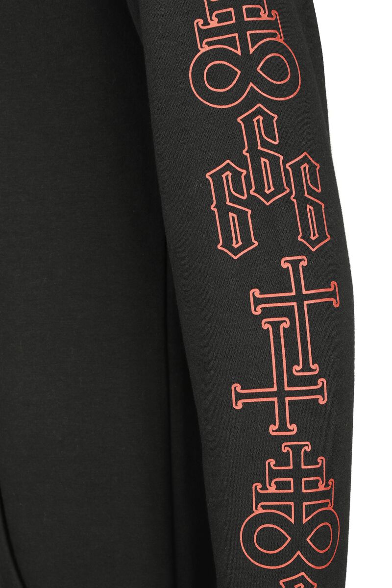 Robe à capuche avec crânes | Black Blood by Gothicana Robe courte