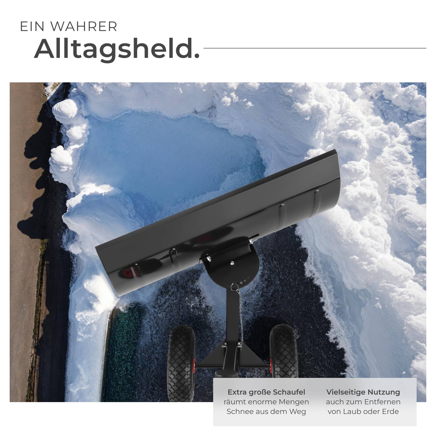 Schneeschaufel auf Rädern Muttler