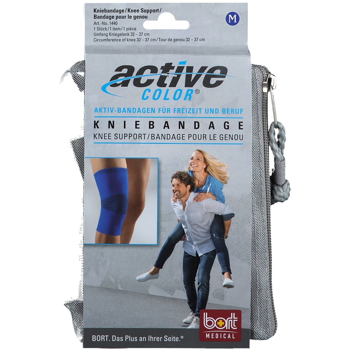BORT ActiveColor® Kniebandage Gr. M blau