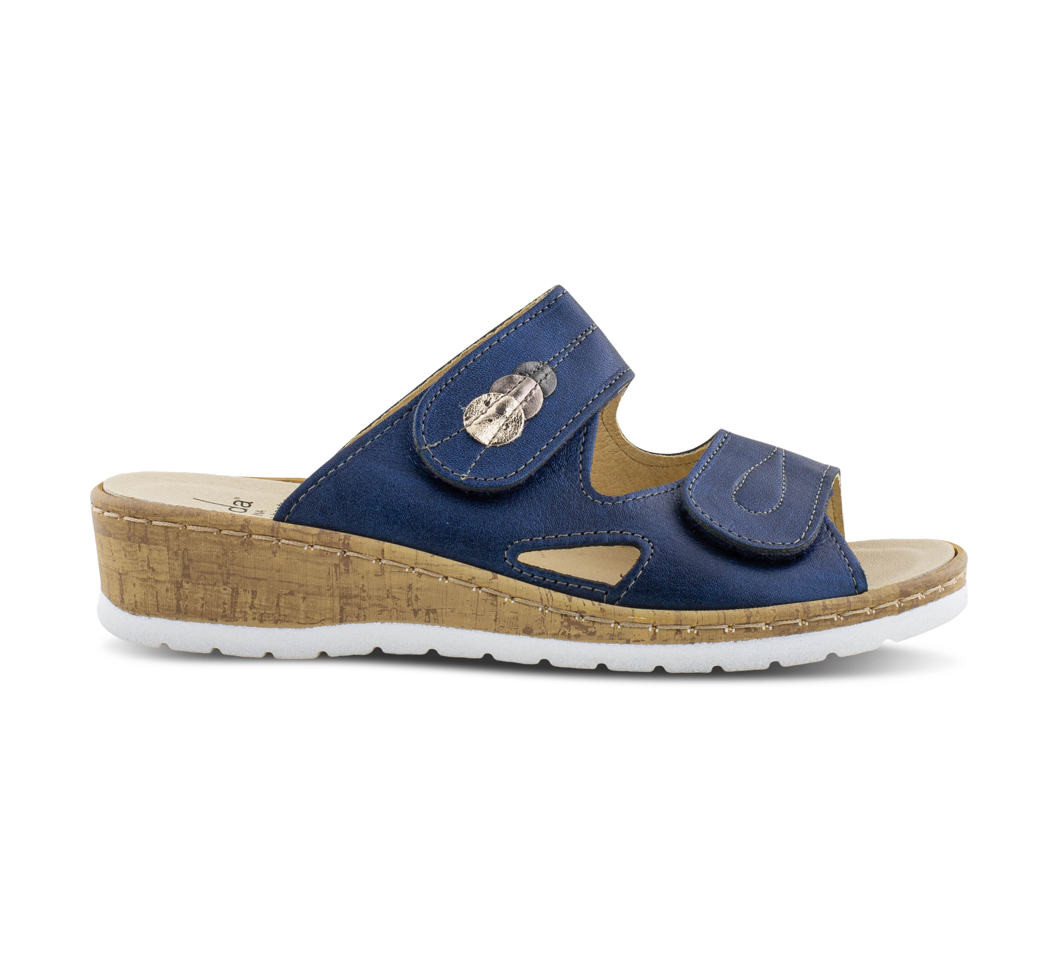 Belvida Offene Hausschuhe blau
