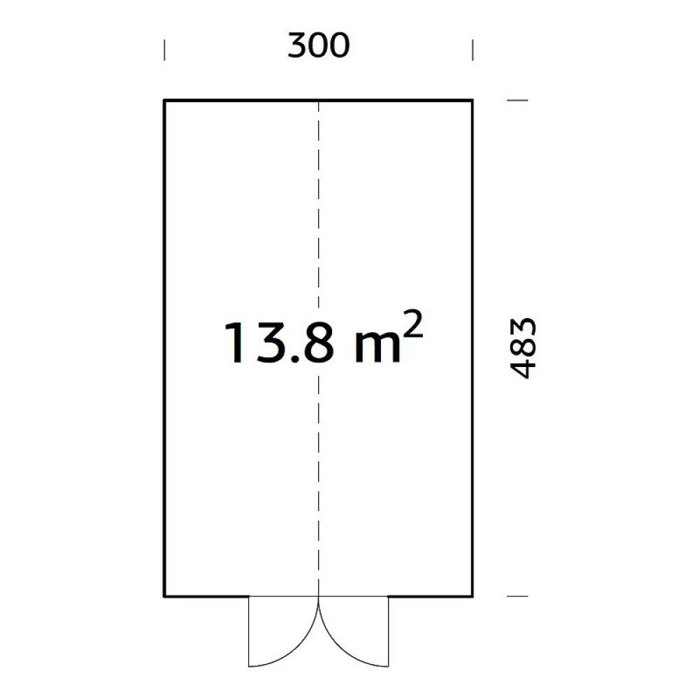 DRIVHUS PALMAKO EMILIA 13,8M²