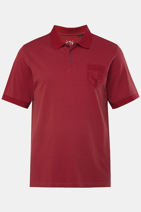 Poloshirt, Tracht, Halbarm, Piqué, Trachten-Stickerei, bis 8 XL