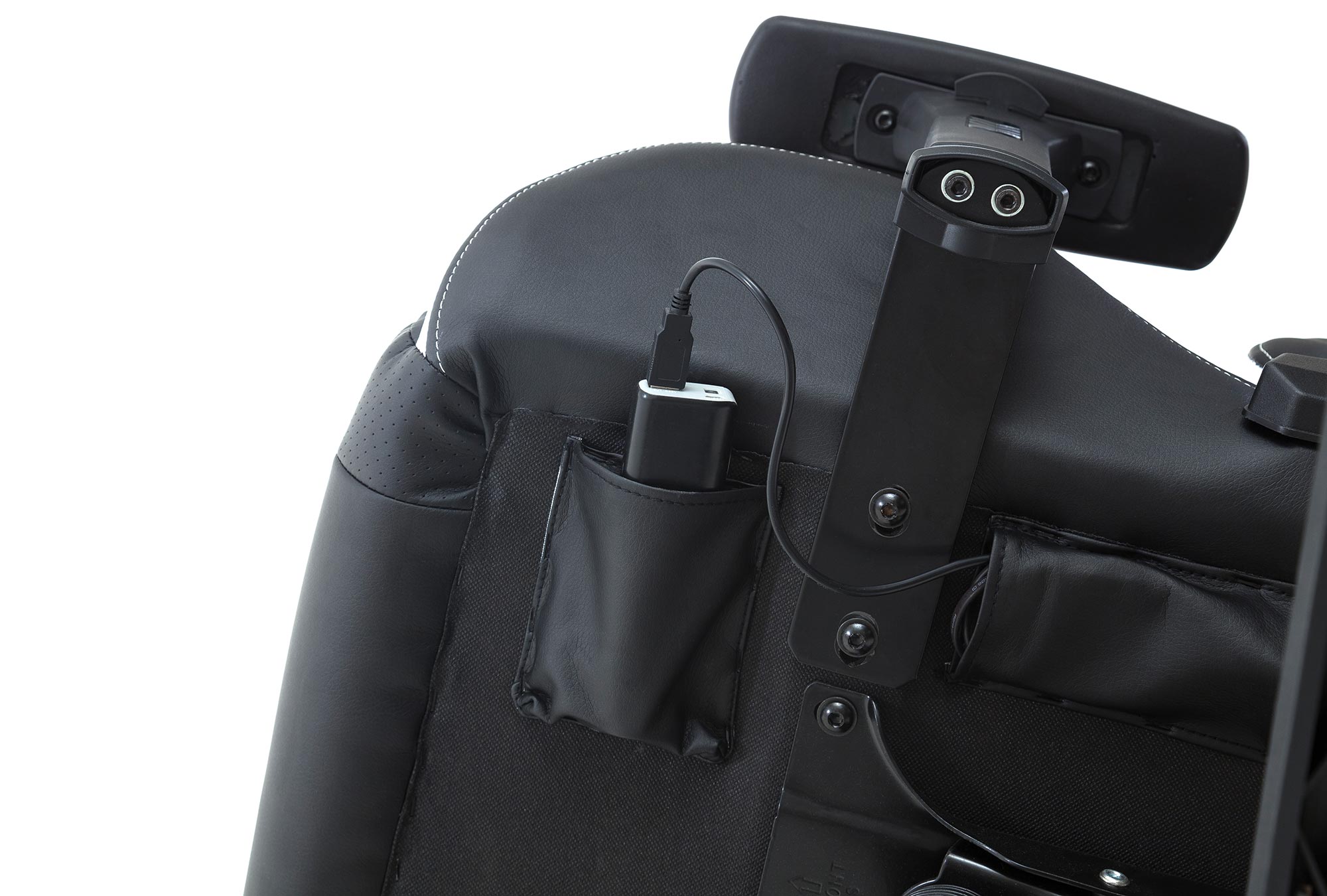 Gaming-Drehstuhl - schwarz - mit LED-Beleuchtung