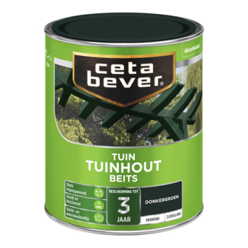 CetaBever Tuinhoutbeits zijdeglans dekkend donkergroen 750 ml