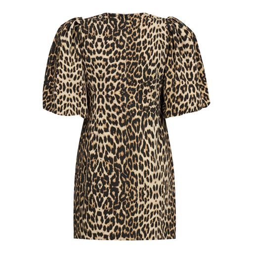 Co'Couture LeoCC Crop Puff Kjole, Khaki, M