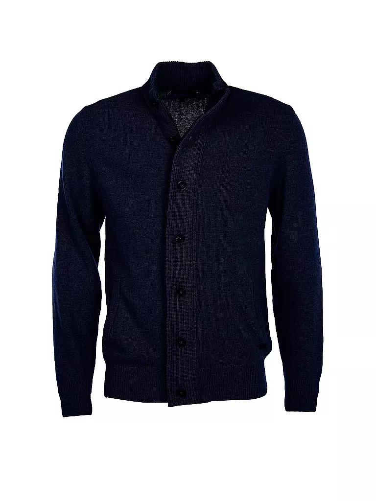 BARBOUR Strickjacke ESSENTIAL dunkelblau