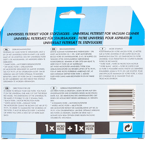 Kleenair Klippefilter Universal