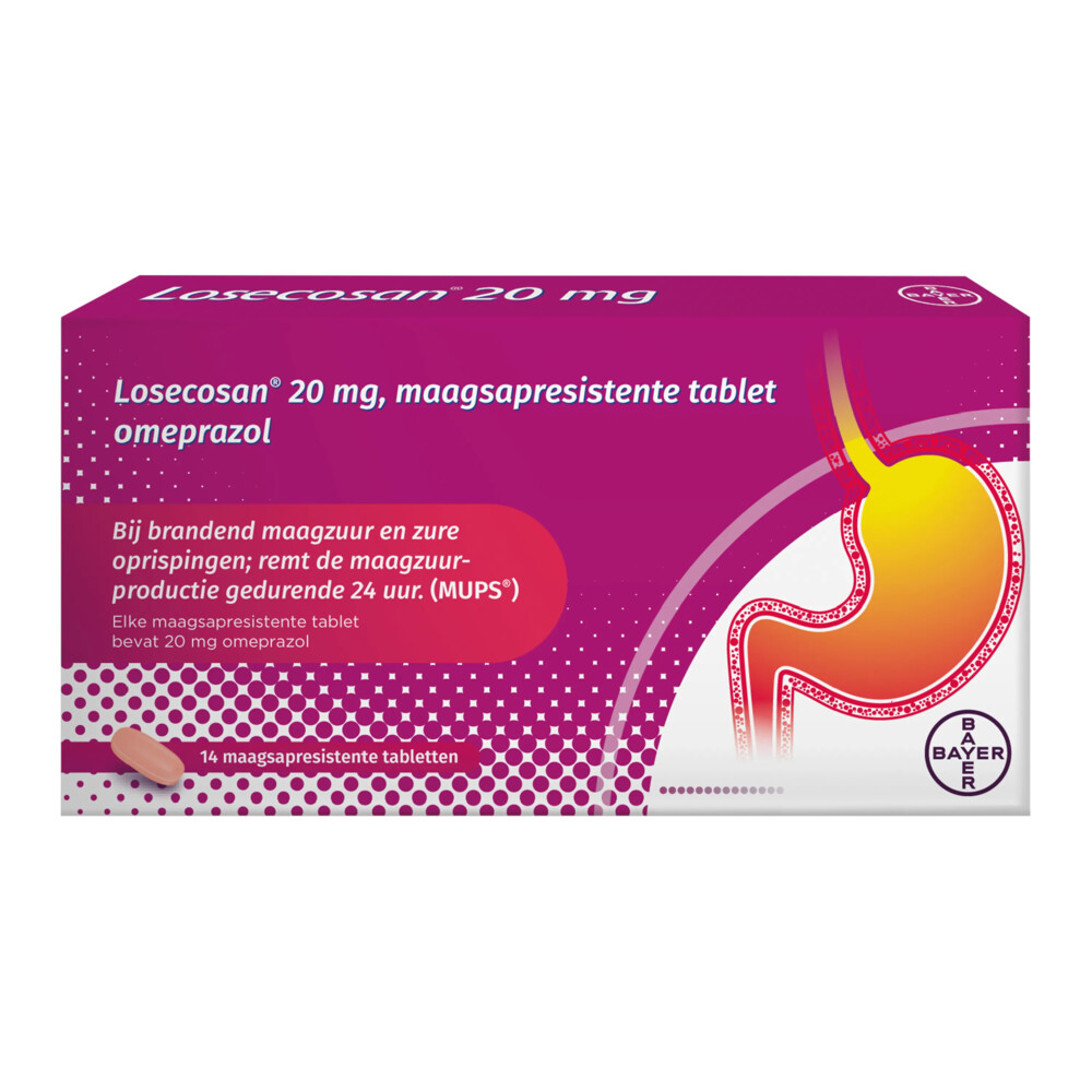 Losecosan Bij Terugkerend Brandend Maagzuur 14 tabletten