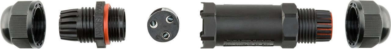 (10cm) Kabelverbinder Stromkabel Verbindungsstück Kabelmuffe für Heimwerker / Reparaturen IP68 (81292) - Schwarz