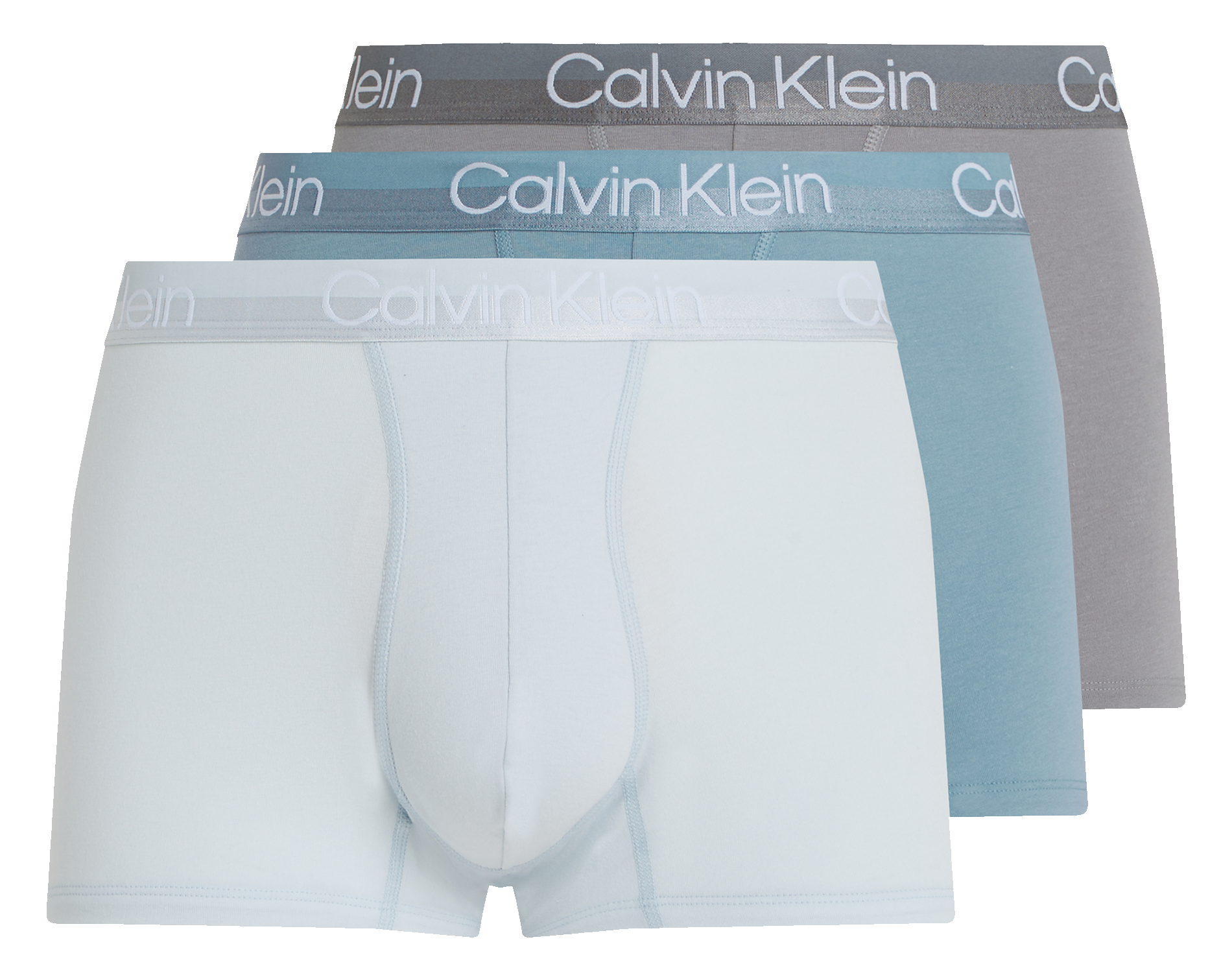 Lot de 3 boxers en coton mélangé | Bleu