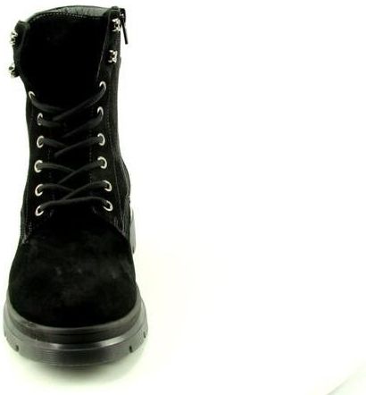 AQA Shoes - F71A40 - Enkellaarzen - Greasy Black - Nubuck - Leer Combi