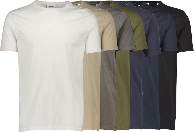 Lindbergh Basic o-neck tee S/S 7 pack Multi 424