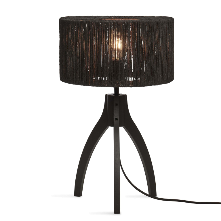 Good&Mojo Iguazu Tripod tafellamp zwart
