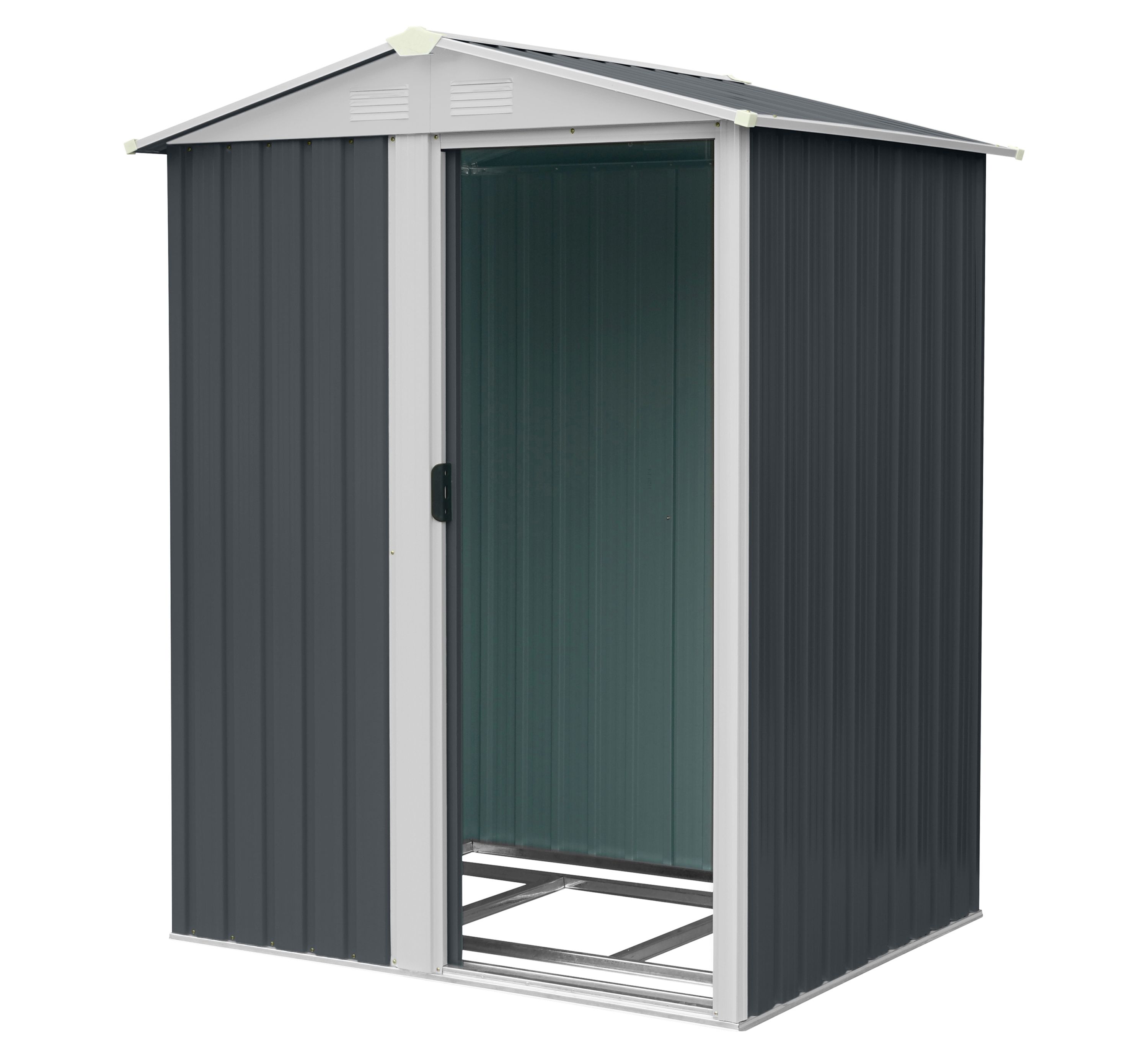 Geräteschuppen mit Schiebetür und Belüftung aus Metall Gerätehaus SAFE S