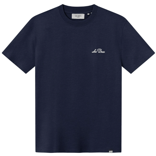 Les Deux Crew T-shirt, Dark Navy/White, XXL