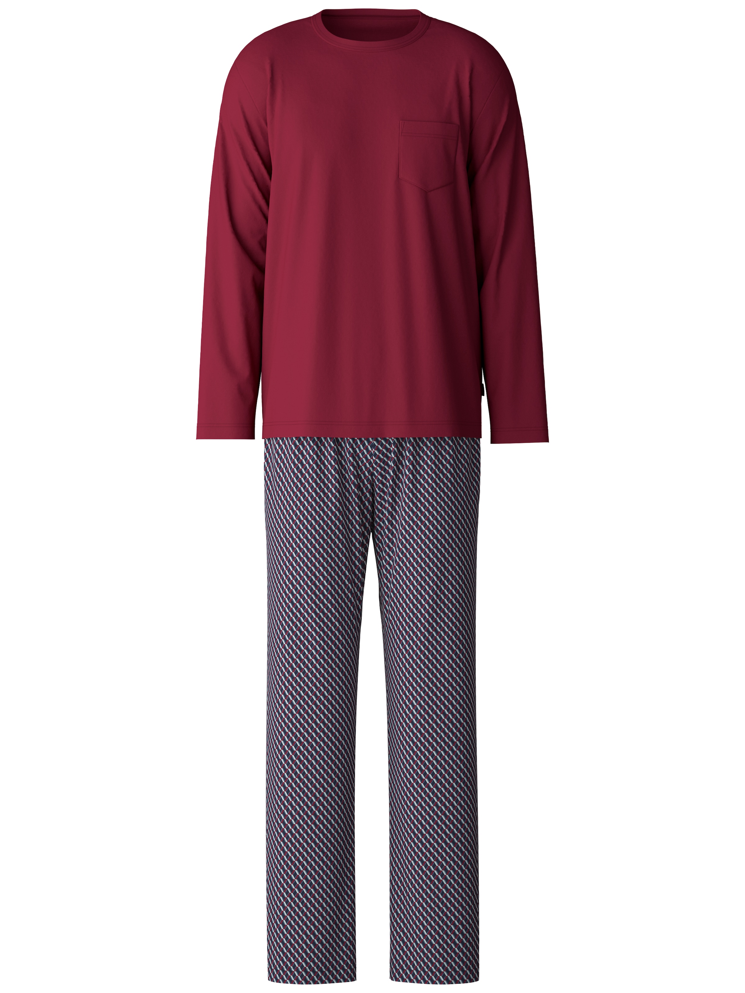CALIDA Pyjama »Relax Imprint« 2 Stk. tlg., mit aufgesetzter Brusttasche