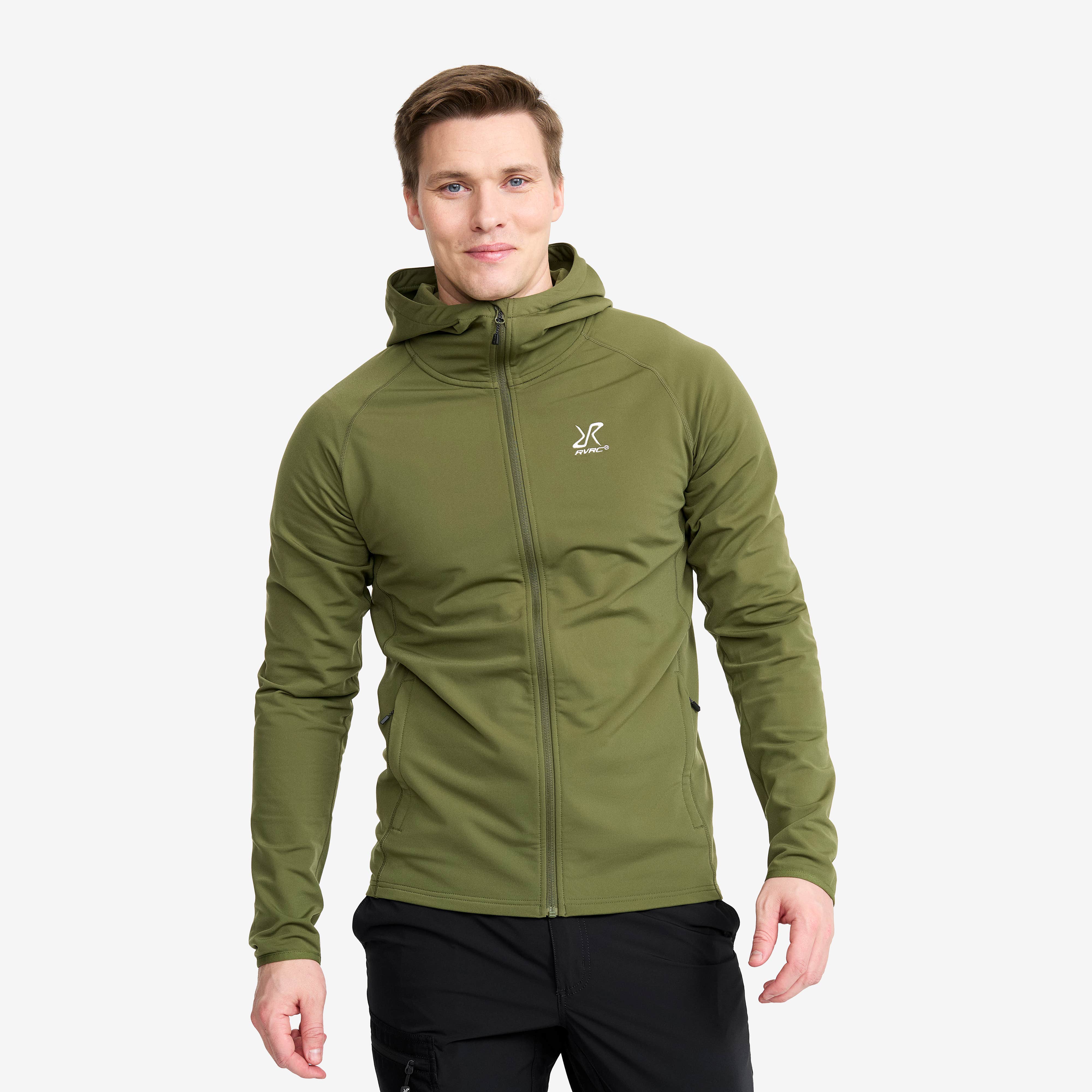 Evolution Light Stretch Fleece Hoodie Herre Cypress
