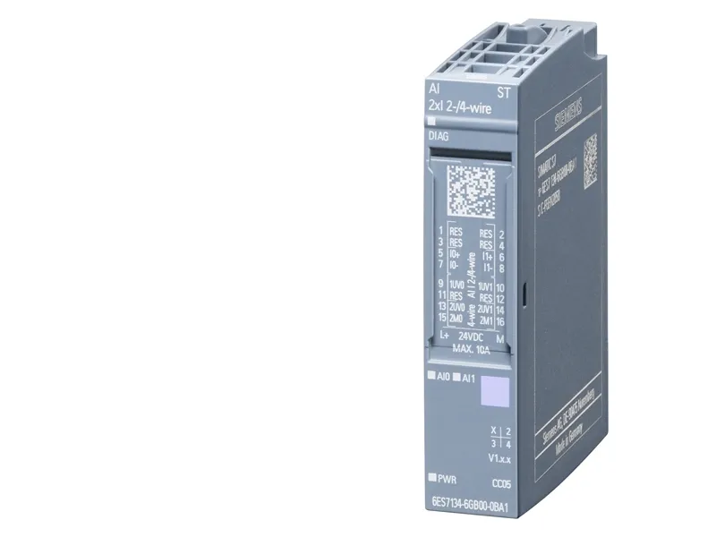 Siemens 6ES7134-6GB00-0BA1, Analog, Systemkraft, Flerfarvet, 40 g, 65 mm, 23 mm