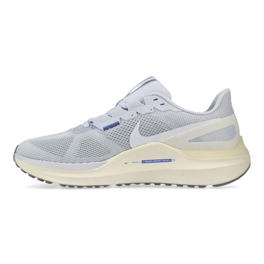 Nike Chaussures de Running Air Zoom Structure 25 - Gris/Blanc/Bleu Femme